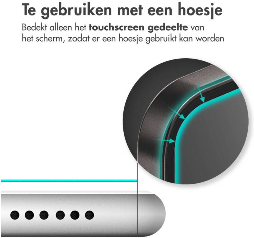 Accezz Gehard Glas Screenprotector voor de Xiaomi Redmi 12 Smartphone screenprotector Transparant