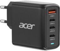 Acer 100W PD Charger USB Port: 3C+1A EU Plug 100W USB-C Cable Oplader Zwart