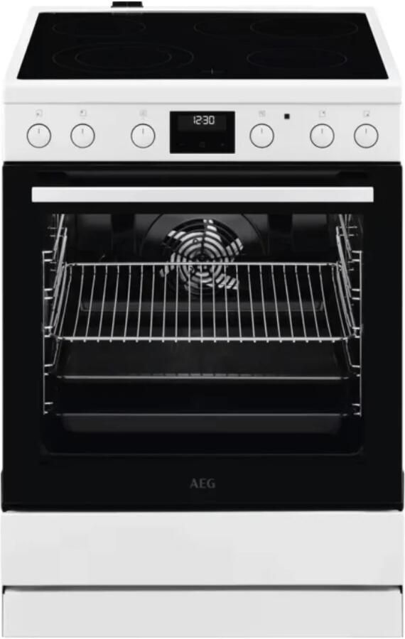 AEG CCB6443BBM Elektrisch Fornuis met Keramische Kookplaat en Elektrische Oven