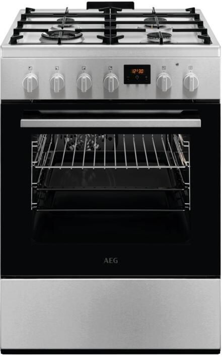 AEG CKB64415BM Elektrisch Fornuis met Gaskookplaat en Oven