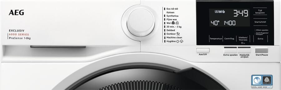 AEG 6000 serie ProSense Wasmachine voorlader 8 kg LR6KOLN