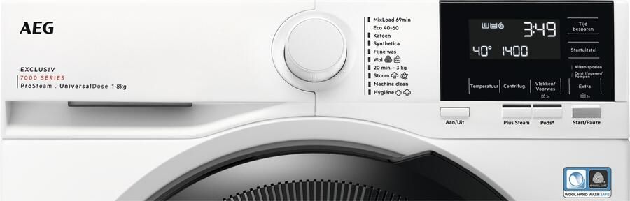 AEG 7000 serie ProSteam UniversalDose Wasmachine voorlader 8 kg LR73BREMEN - Foto 2