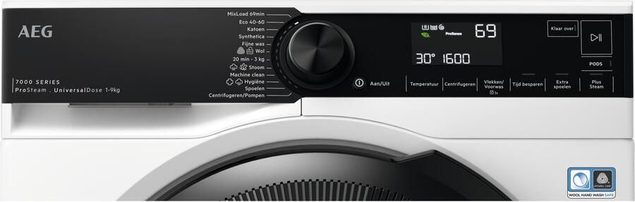 AEG LR7DRESDEN 7000 serie ProSteam UniversalDose Wasmachine voorlader 9 kg