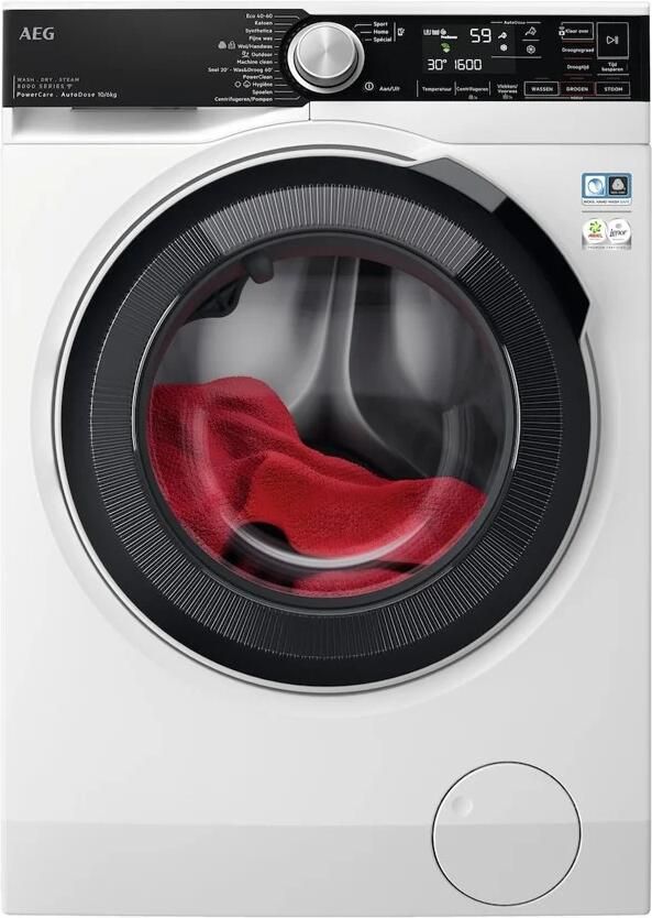 AEG LWR8716AD6 8000 PowerCare Was-droogcombinatie
