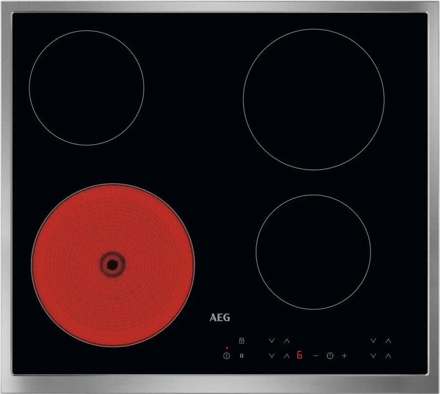 AEG TN64RA00XB Keramische kookplaat Zwart