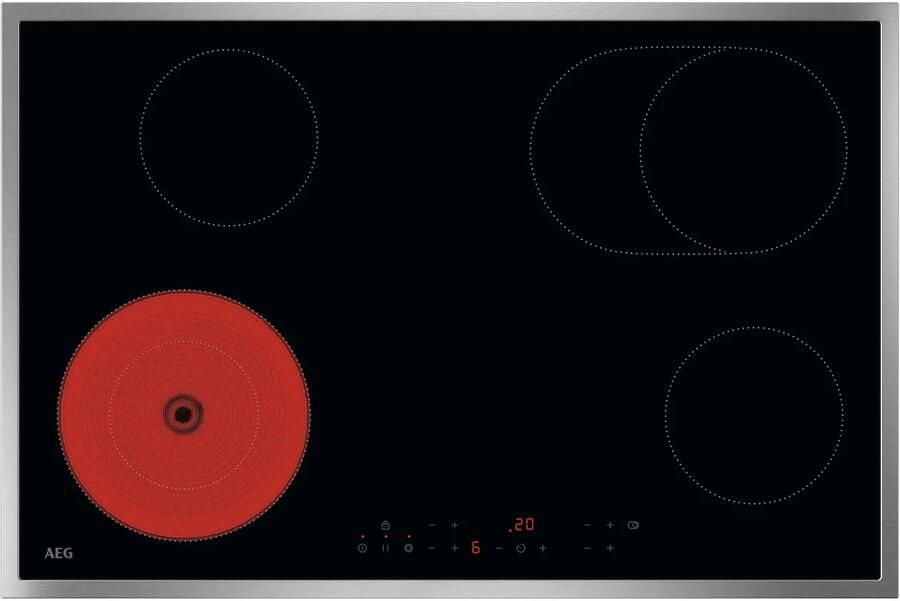 AEG TN84RA06XB Keramische kookplaat Zwart