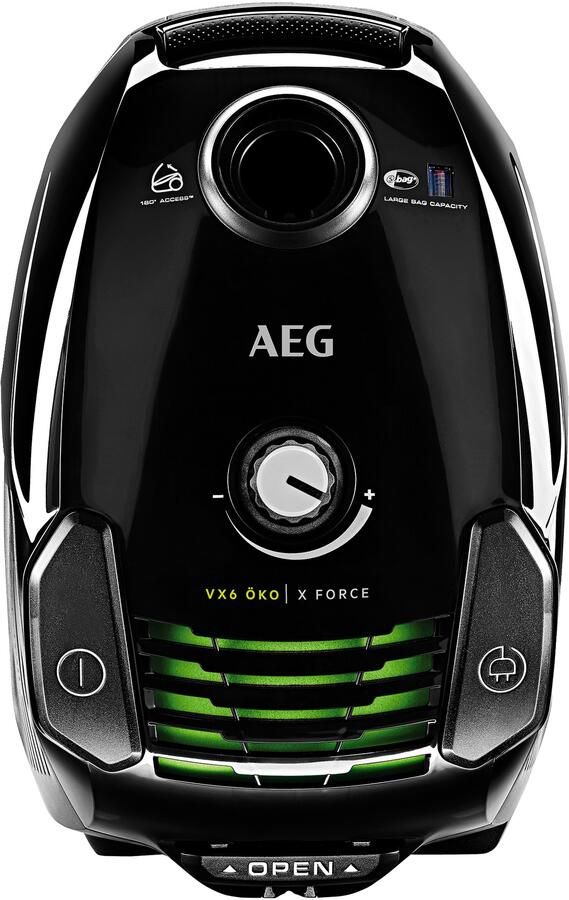 AEG VX6-2-ECO Stofzuiger met zak Zwart