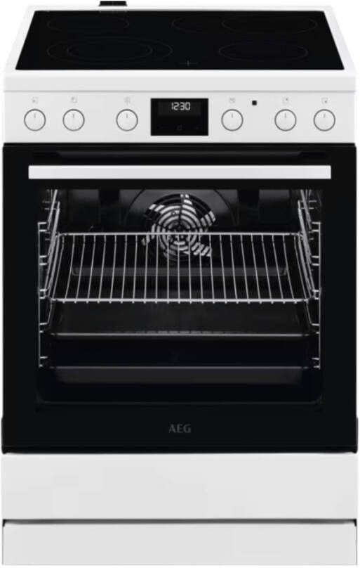 AEG CCB6443BBM Elektrisch Fornuis met Keramische Kookplaat en Elektrische Oven