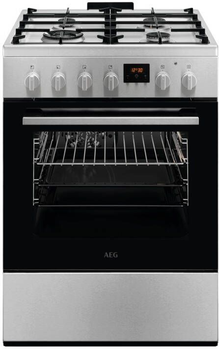 AEG CKB64415BM Elektrisch Fornuis met Gaskookplaat en Oven