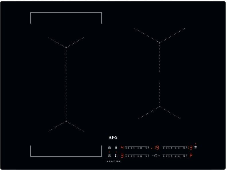 AEG IKE74440CB Inductie inbouwkookplaat 2 fasen snoer zonder stekker - Foto 3