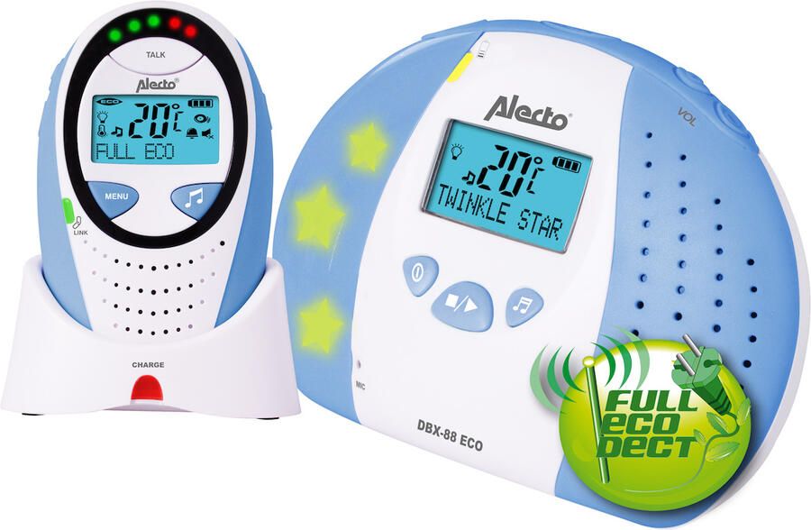 Alecto Full Eco Dect Babyfoon Dbx-88 Eco Blauw