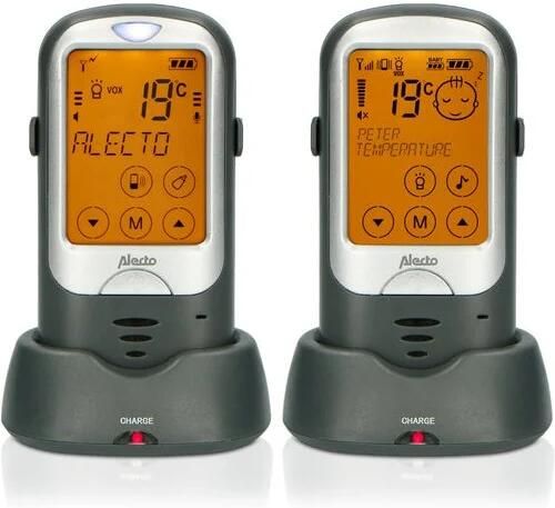 Alecto Outdoor Babyfoon Met Groot Bereik Antraciet zwart Dbx68gs Zwart-antraciet
