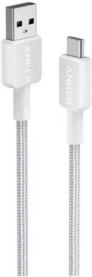 Anker 322 USB-A to USB-C Cable Nylon 0.9M Oplader Wit