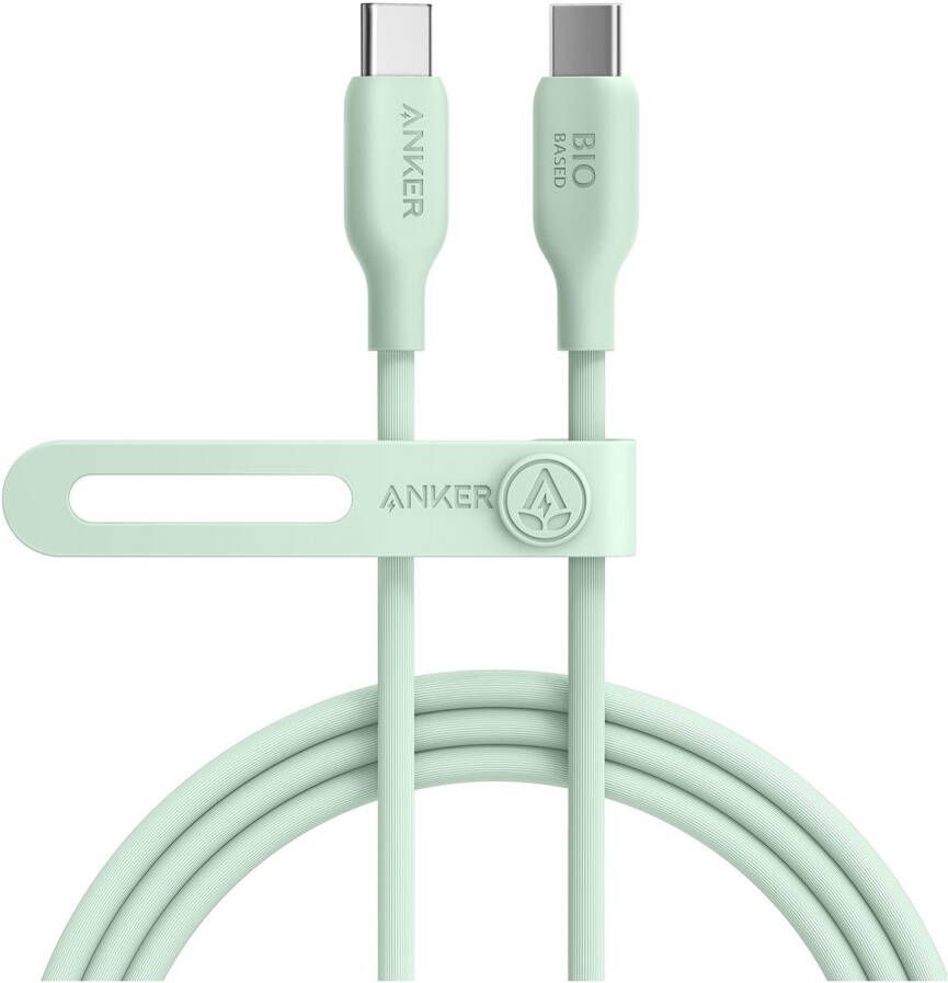 Anker 543 Eco-friendly Bio-TPU C-C Green 6ft Oplader Groen