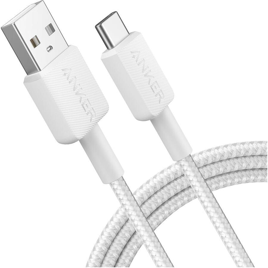 Anker 322 USB-A to USB-C Cable Nylon 1.8M Oplader Wit