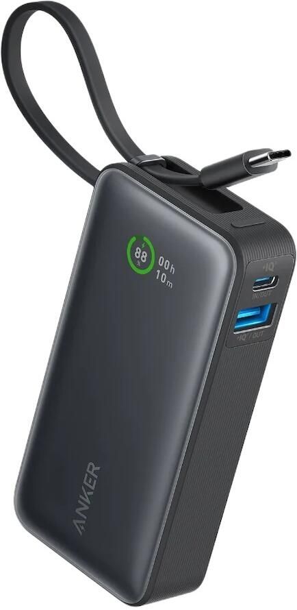 Anker 545 Nano Power Bank 10000mAh PD 30W 2C 2A waterproof Powerbank Zwart