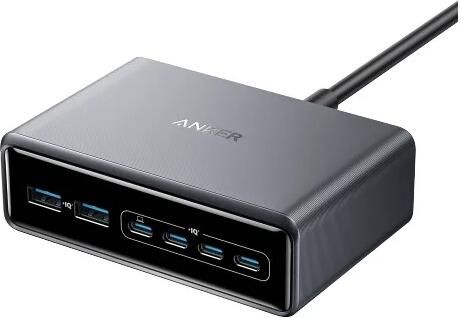 Anker Prime Charger (200W 6 Ports GaN) USB Hub Zwart
