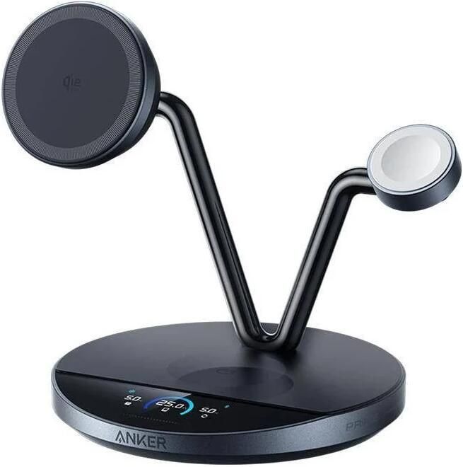 Anker Prime Wireless Charging Station (25W 3-in-1 Stand) QI 2.2 Oplader