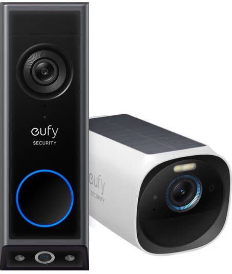 Eufy Bundle Video Deurbel + 2x cam 3 met HomeBase 3 Slimme deurbel