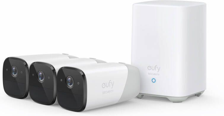 Eufy Cam 2 Pro Triplepack + HomeBase 2 | Slimme Camera's met WiFi | 0194644020835