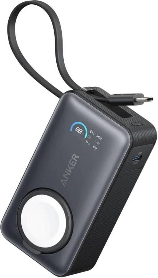 Anker MagGo 10K 35W voor Apple Watch Powerbank Zwart