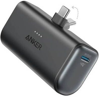 Anker Nano Power Bank (22.5W Built-In USB-C Connector) Black Powerbank Zwart