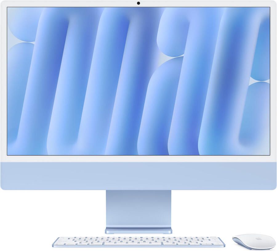 Apple iMac 24 (2024) M4 (10 core CPU 10 core GPU) 16GB 512GB All-in-one PC Blauw