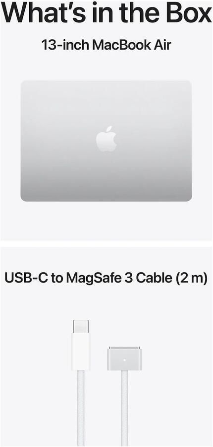 Apple MacBook Air 13 inch M5 (10 core CPU 10 core GPU) 24GB 1TB Zilver QWERTY