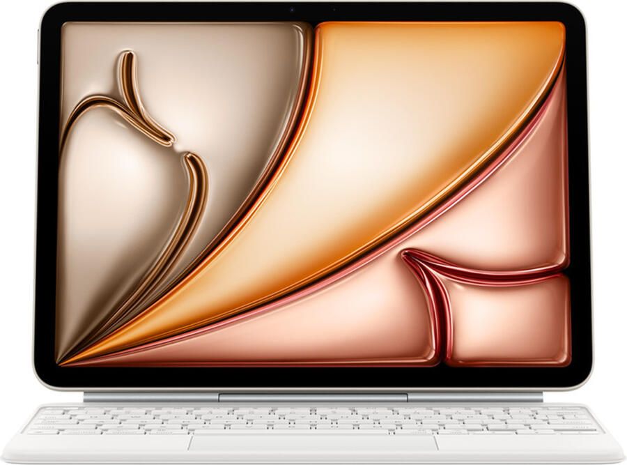 Apple Magic Keyboard voor 11?inch iPad Air (M3) Nederlands Tablethoesje Wit