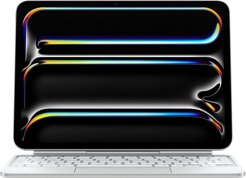 Apple Magic Keyboard voor iPad Pro 11-inch (2024) Nederlands Tablethoesje Wit