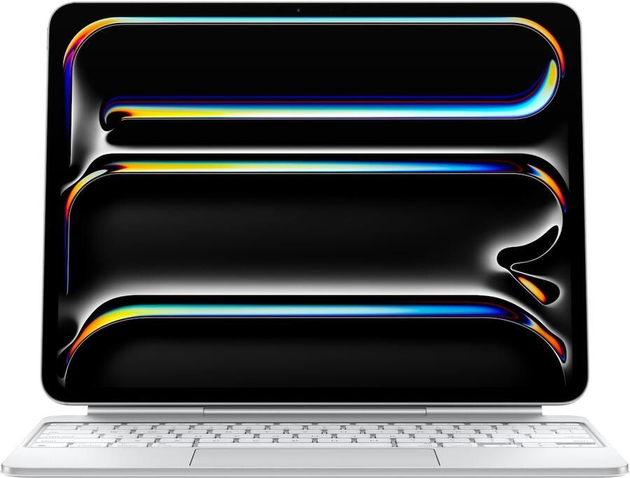 Apple Magic Keyboard voor iPad Pro 13-inch (2024) Nederlands Tablethoesje Wit