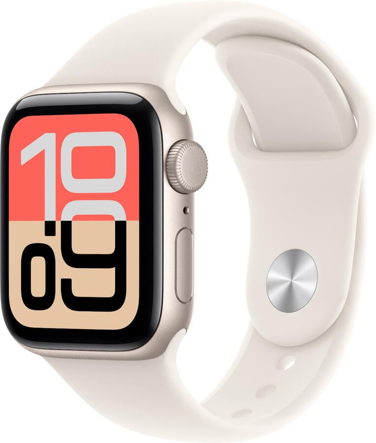 Apple Watch SE 3 GPS 40mm Aluminium Case met Sport Band S M Smartwatch