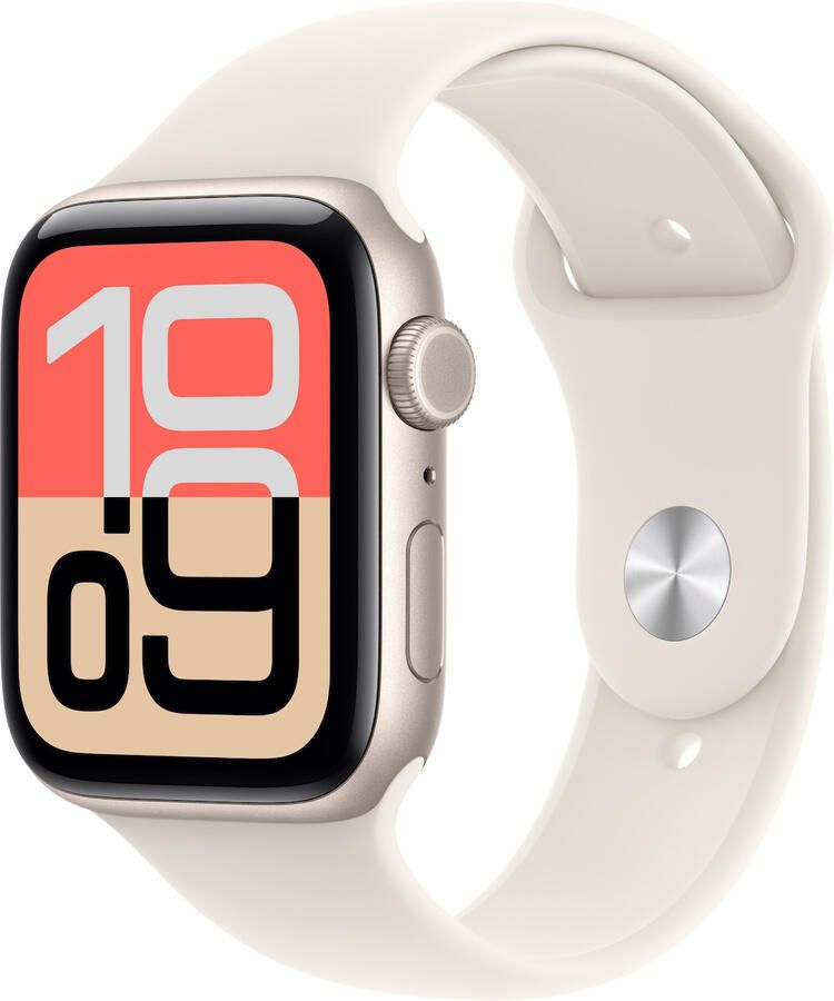 Apple Watch SE 3 GPS + Cellular 44mm Aluminium Case met Sport Band S M Smartwatch