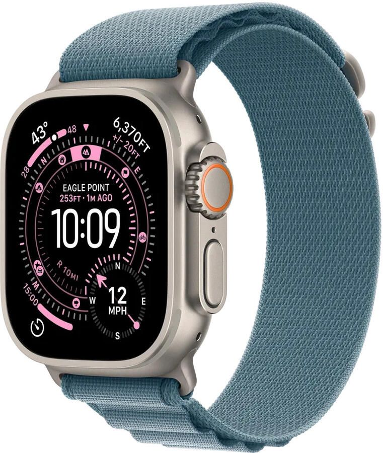 Apple Watch Ultra 3 GPS + Cellular 49mm met Alpine Loop Medium Smartwatch Beige