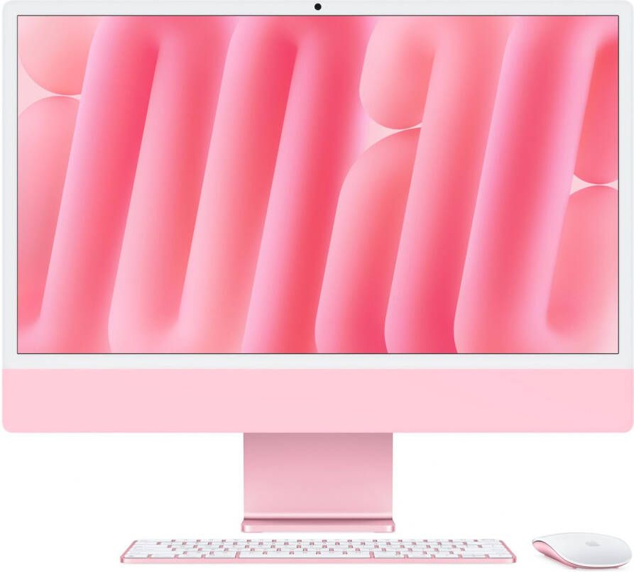 Apple iMac 24 (2024) M4 (10 core CPU 10 core GPU) 16GB 256GB All-in-one PC Roze