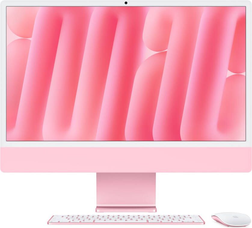 Apple iMac 24 (2024) M4 (8 core CPU 8 core GPU) 16GB 256GB All-in-one PC Roze