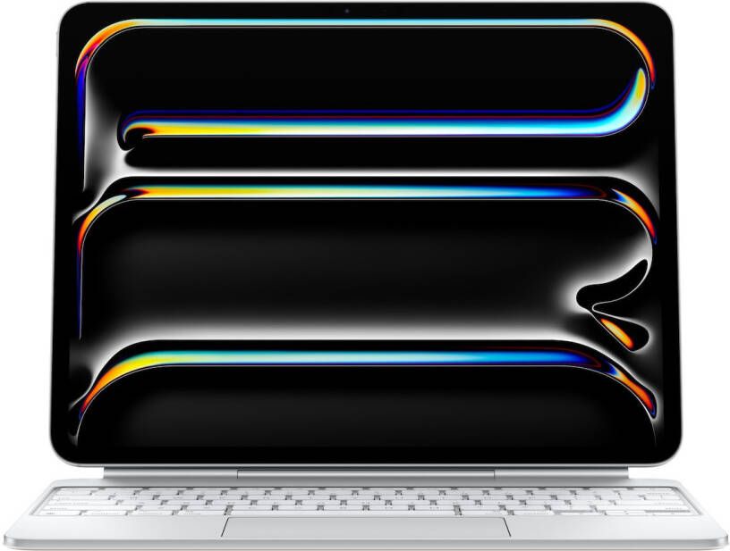 Apple Magic Keyboard voor iPad Pro 13-inch (2024) Nederlands Tablethoesje Wit