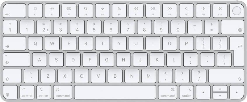 Apple Magic Keyboard met Touch ID voor Mac-modellen met Silicon Toetsenbord Wit