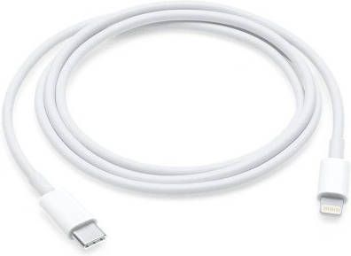 Apple USB-C-naar-Lightning-kabel (1 m) Oplader Wit