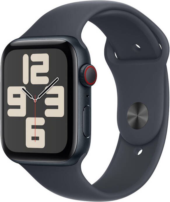 Apple Watch SE GPS + Cellular 44mm Aluminium Case met Sport Band S M Smartwatch