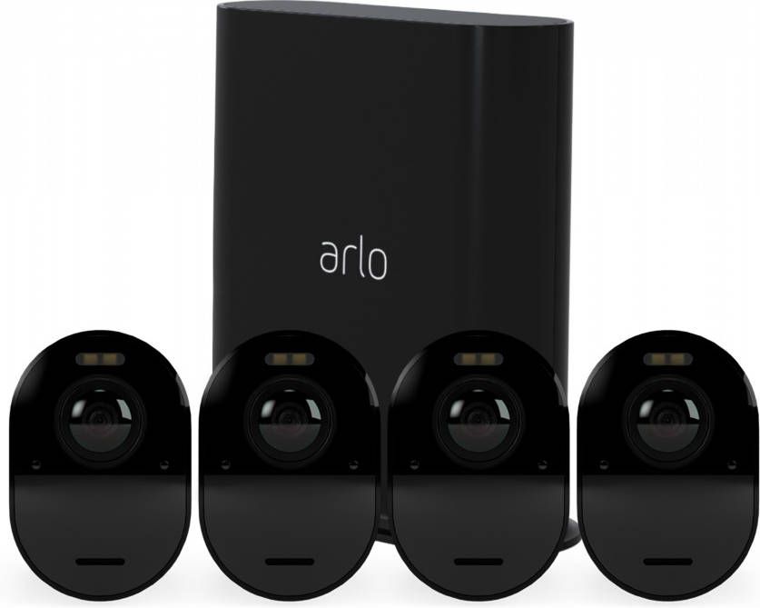Arlo Ultra 2 wire-free 4-pack IP-camera Zwart