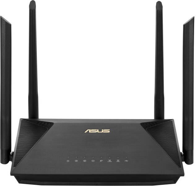 Asus RT-AX1800U WiFi 6 Router Mesh router Zwart