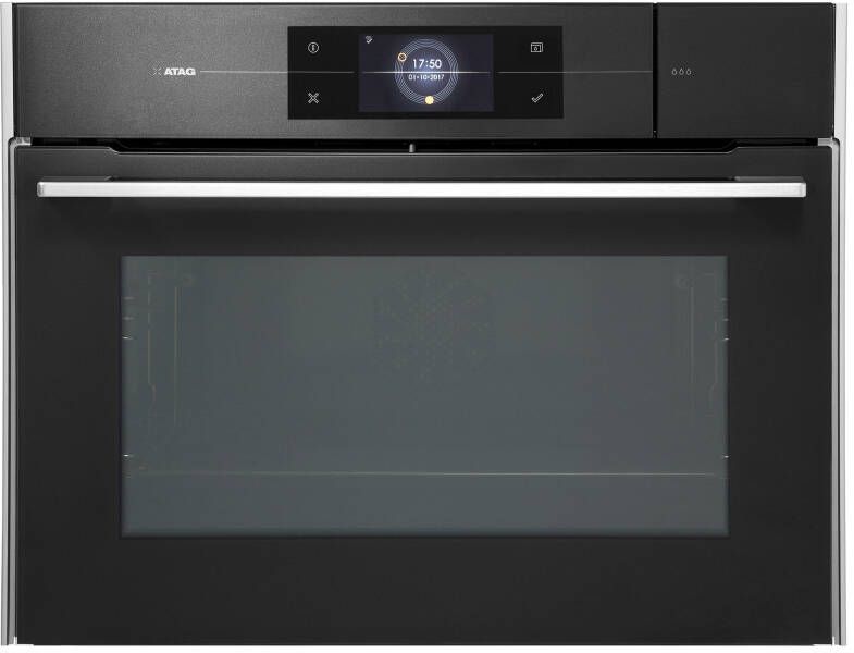 ATAG CS4574M1C Inbouw Combi Stoomoven met Connectlife Soft Black