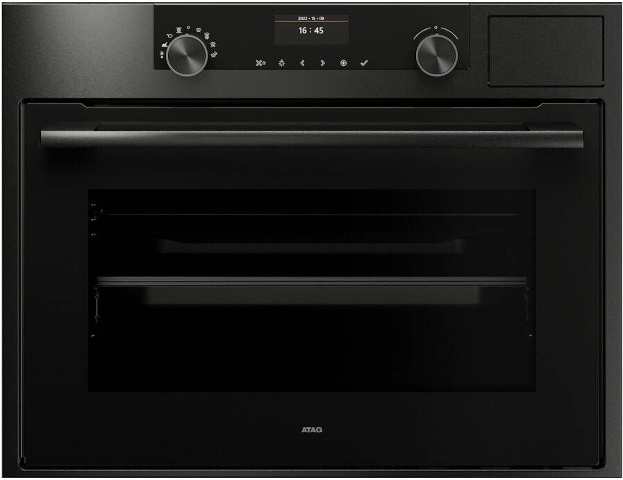 ATAG CS46121C Inbouw Combi Stoomoven met Kleurendisplay Black Steel