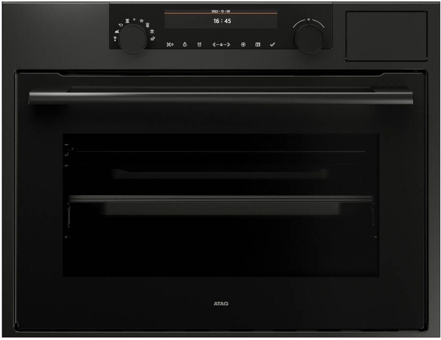 ATAG CS4695D Inbouw Combi Stoomoven met Kleurendisplay Grafiet