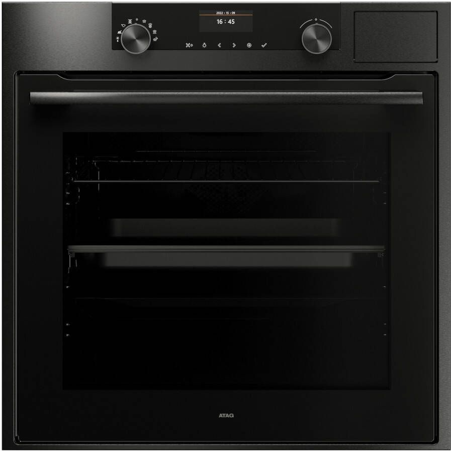 ATAG CS66121C Inbouw Combo Stoomoven met Kleurendisplay Black Steel