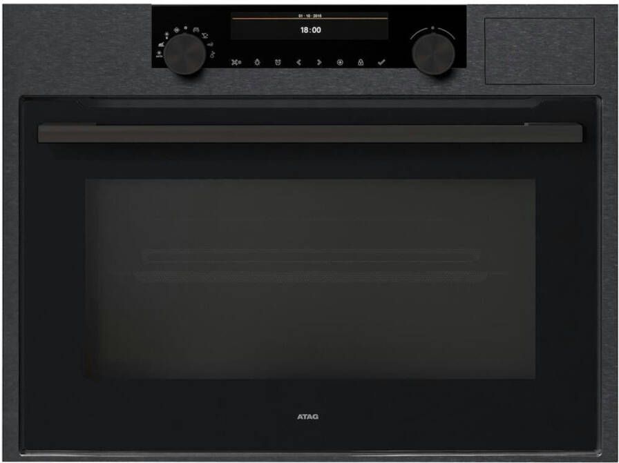 ATAG CSX46121D Inbouw Multifnctionele 3-in-1 Oven met Groot Kleurendisplay Black Steel