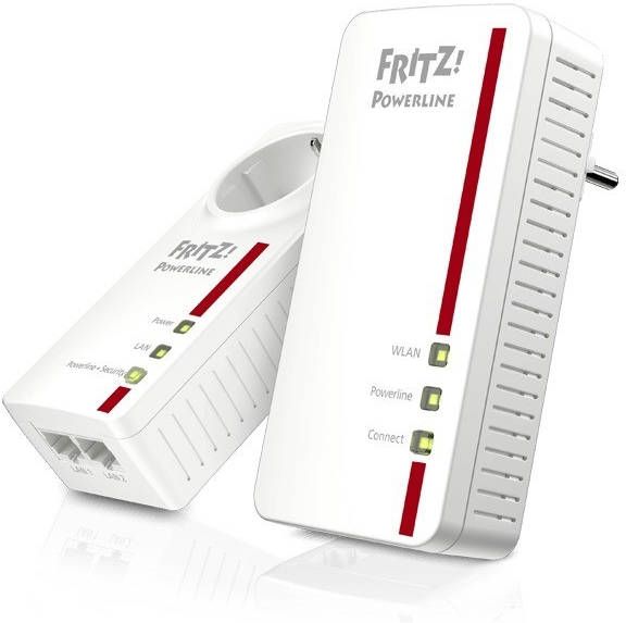 AVM FRITZ! Powerline 1260E WLAN Set International WiFi 1200 Mbps 2 adapters - Foto 2