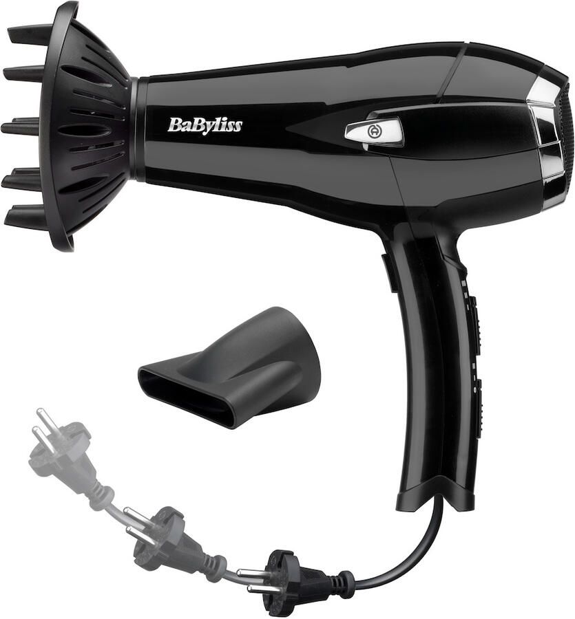 BaBylissPRO BaByliss Cordkeeper 2000 D374DE Föhn DC motor 1 95m intrekkend snoer Diffuser Ionisch - Foto 2