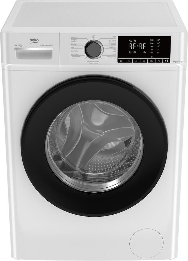 Beko B1W864WB BE SteamCure Wasmachine